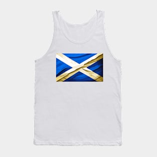 Abstract Scottish Flag Tank Top